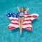 Swimline 6ft. Inflatable American Flag Star Island Pool Float